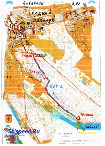 Схема трассы акватлона 03.07.2012