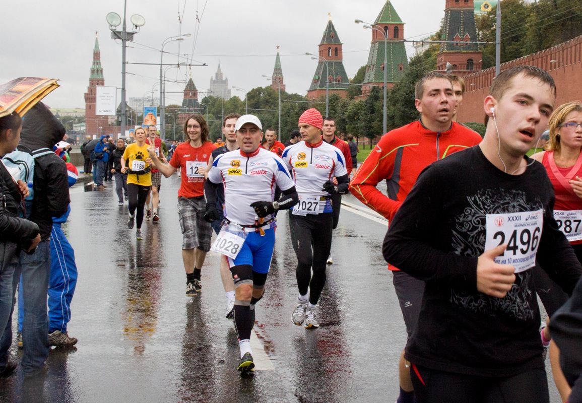 Забеги мир. Московский Международный марафон.