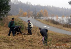 Высадка деревьев в Демино