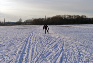 Участок лыжной трассы