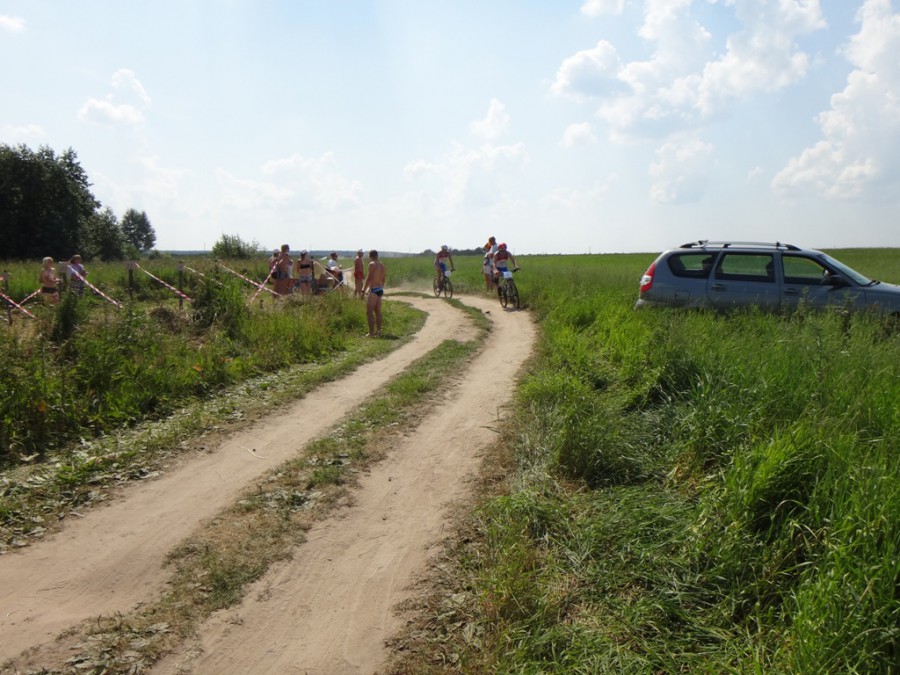 Триатлон на Сеньдеге в Караваево, Костромская область - вело и беговой этап по грунтовым дорогам