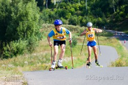 Чемпионат Ярославской обл. по лыжероллерам 2013. Лыжники на подъёме