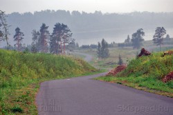 Фото второго подъёма (Труба) лыжероллернной трассы в Демино