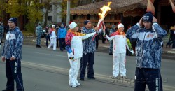 Эстафета Олимпийского огня Сочи 2014 в Ярославле. Фото
