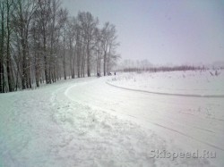 Подготовка лыжной трассы в Норском. Фото