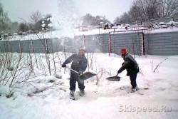 Подготовка лыжной трассы в Норском. Фото