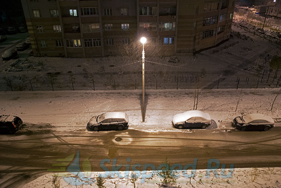 Первый снег в Ярославле, Брагино. Фото
