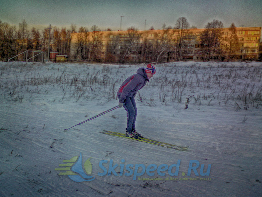 Тренировка на лыжах в Норском 23.10.2014