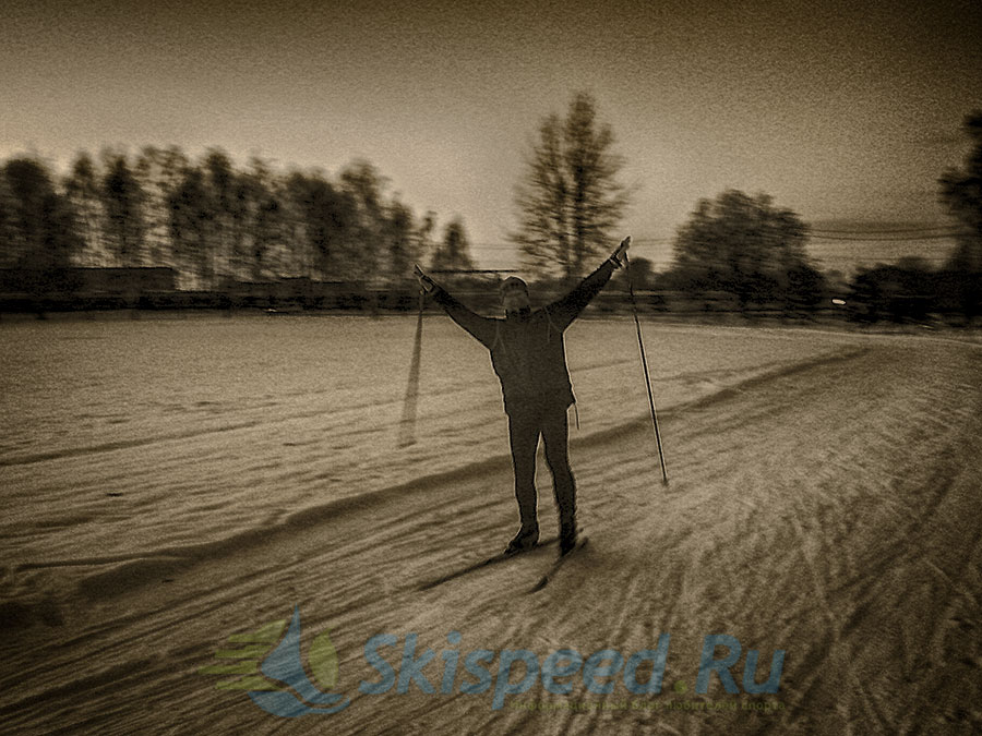 Тренировка на лыжах в Норском 23.10.2014