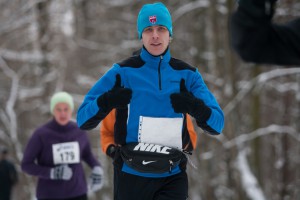 Фото - Евгений Муравьев на Московском новогоднем марафоне 2015