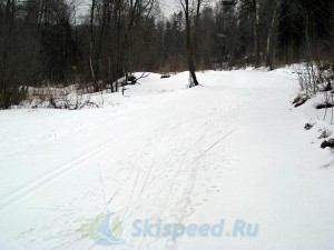 Фото - Лыжная трасса в марте 2015. Дёмино, Рыбинский район