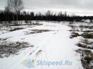 Фото - Лыжная трасса в марте 2015. Дёмино, Рыбинский район