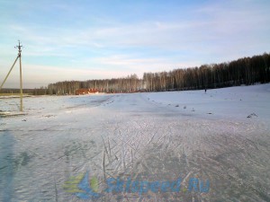 Фото - лыжная трасса в марте 2015. Подолино, Ярославский район