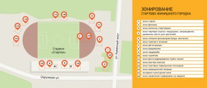 Схема Стартово-финишного городка. Полумарафон "Ростов Великий" 2015