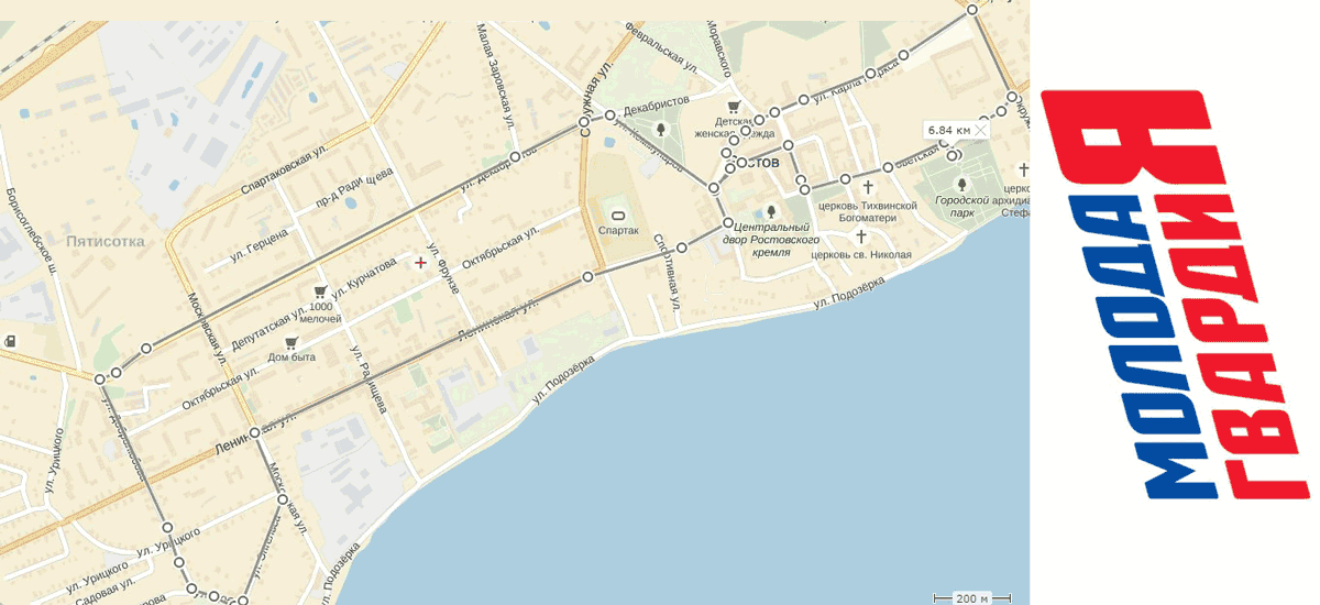 Карта-схема второго велопробега Ростова Великого 2015