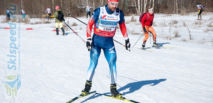 Фото - Алексей Петухов на Дёминском лыжном марафоне 2016