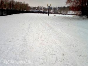 Фото - Лыжная трасса на Волжской набережной Ярославля