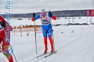 Фото лыжника на лыжне - Хабаров Никита, Рыбинск