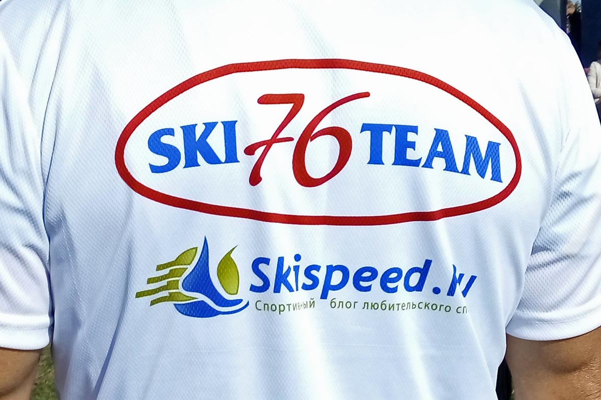 Фото ярославского спортсмена Николай Качалова - Футболка с логотипом SKI 76 TEAM и Skispeed.Ru