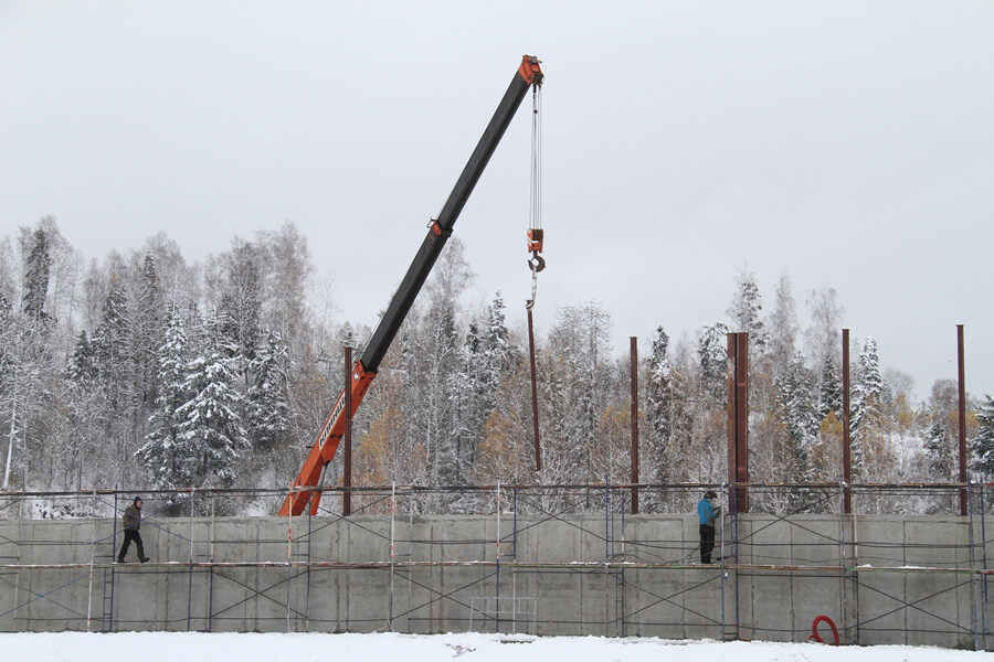 Фото стартового стадиона - Строительстве биатлонного стрельбища в Демино, Рыбинск