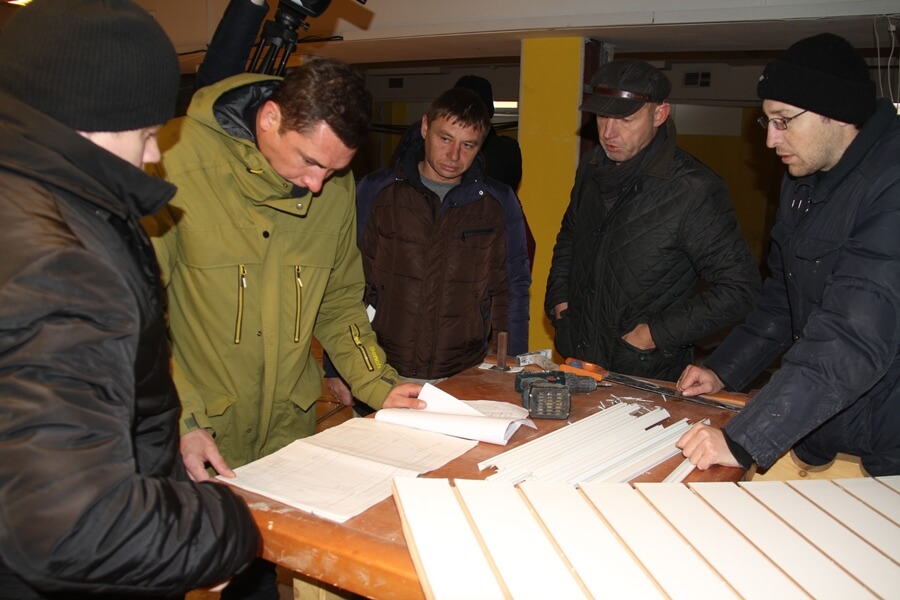 Фото представителей минспорта - Строительстве биатлонного стрельбища в Демино, Рыбинск