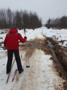 Фото мест для тренировок - Вандалы на лыжной трассе в Тутаеве