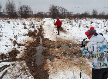 Фото мест для тренировок - Вандалы на лыжной трассе в Тутаеве