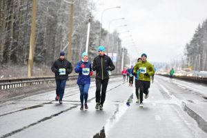 Фото спортсменов любителей - Беговой марафон Дорога жизни 2018. Антон Муравьёв и Анна, Санкт-Петербург