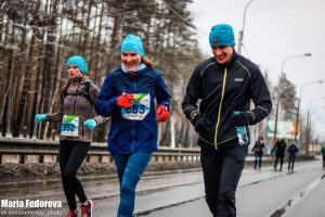 Фото спортсменов любителей - Беговой марафон Дорога жизни 2018. Антон Муравьёв и Анна, Санкт-Петербург