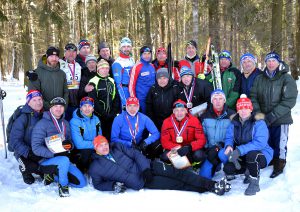 Фото группы лыжников - Лыжным гонкам памяти Р.В. Крупина 2018