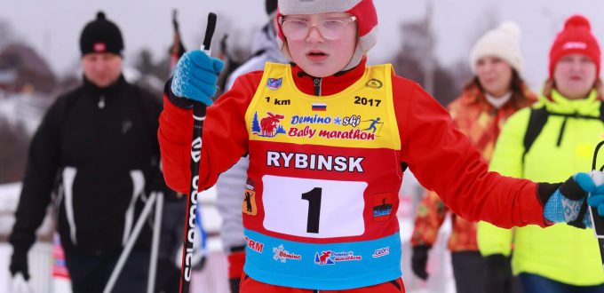 Фото ребенка на лыжне - Дёминский лыжный Baby-марафон 2019