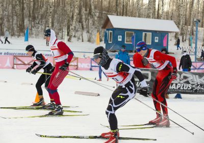 Фото старта лыжников - Лыжные гонки в Подолино, Ярославль