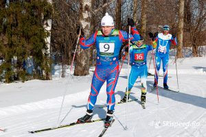 Фото лыжника - Жаровский Алексей. Лыжный марафон ВыZов 75к 2019