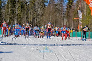 Старт лыжной гонки в Мильцево (Иваново). Фото