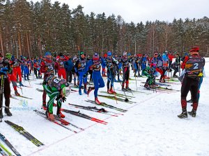 На старте лыжной гонки в пос. Красное Эхо, Владимирской обл.