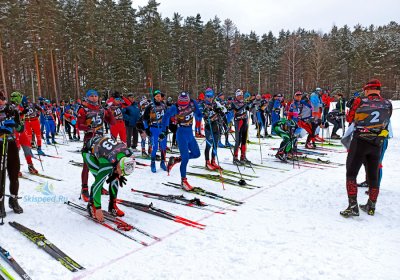 На старте лыжной гонки в пос. Красное Эхо, Владимирской обл.
