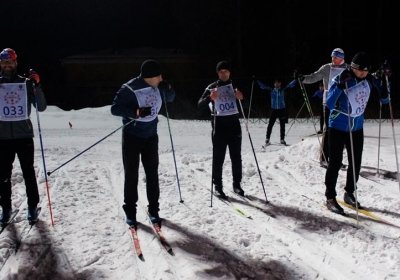 Старт лыжников на ст. Спартак в Ростове