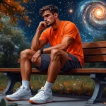 Спортсмен сидит на скамейке в парке - Циклические виды спорта: от энтропии до личных рекордов