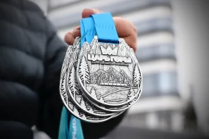 Медаль гонки на лыжероллерах Царь горы 2025 в Сочи