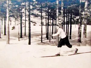 Лыжница Валентина Царева, Солигаличского р-на Костромской обл., чемпионка мира 1954 года в г. Фалуне