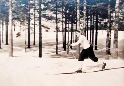 Лыжница Валентина Царева, Солигаличского р-на Костромской обл., чемпионка мира 1954 года в г. Фалуне