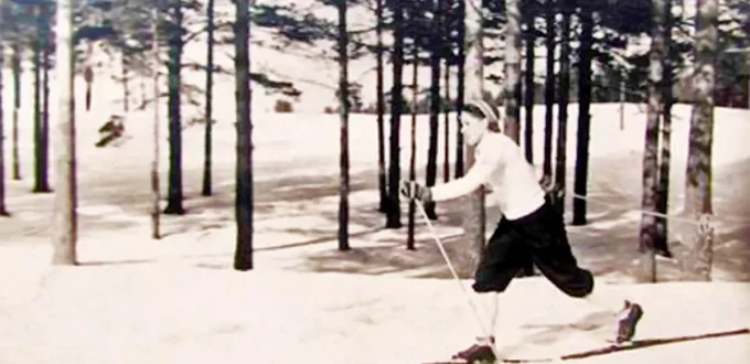 Лыжница Валентина Царева, Солигаличского р-на Костромской обл., чемпионка мира 1954 года в г. Фалуне