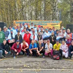 Общее фото Осеннего лыжероллерного марафона 2026 в Мелечкино