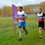 Спортсмены (Фомин А., и др.) на кроссе лыжников 2025 в Подолино (Ярославская обл.)