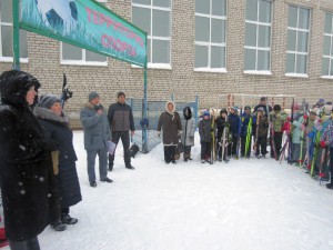 Фото юных лыжников на ст. Переборец (Рыбинск)