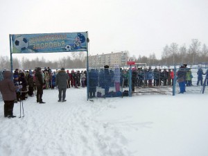 Фото юных лыжников на ст. Переборец (Рыбинск)