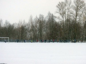 Фото юных лыжников на ст. Переборец (Рыбинск)